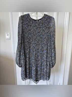 Wilfred Daydreamer Pleated Mini Dress Size Small